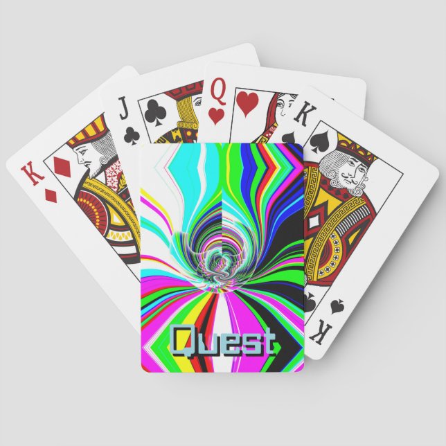 Quest (you may change the words) playing cards (Back)
