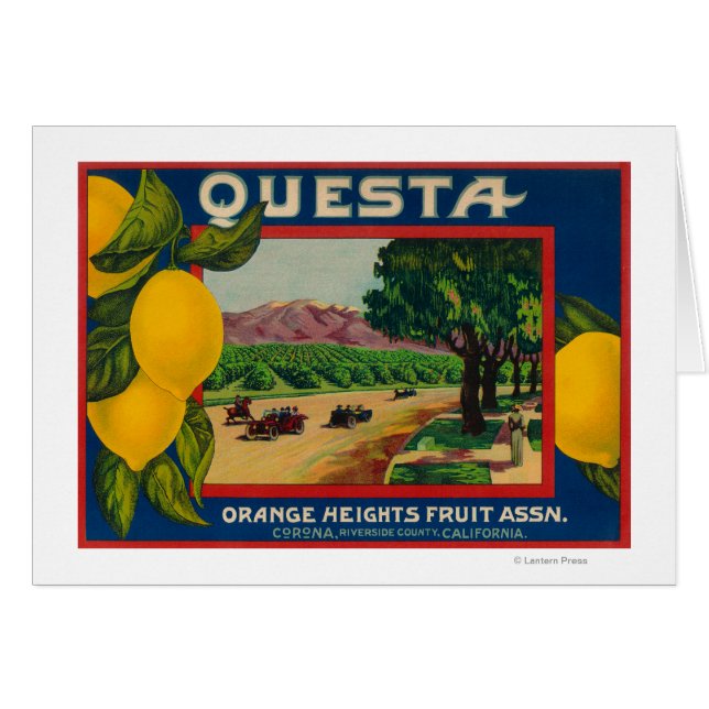 Questa Lemon LabelCorona, CA (Front Horizontal)