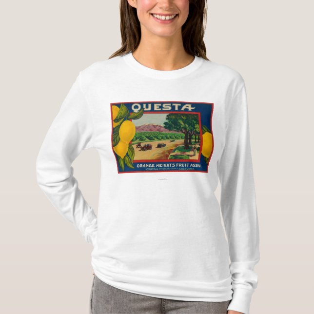 Questa Lemon LabelCorona, CA T-Shirt (Front)