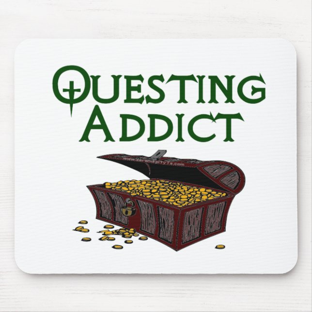 Questing Addict Mouse Mat (Front)