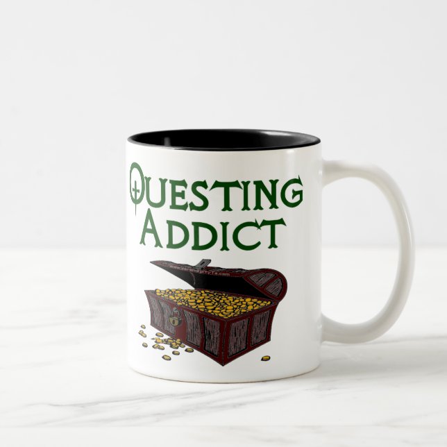 Questing Addict Two-Tone Coffee Mug (Right)
