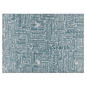 Question Apprendre Nuage MotssTexte Motif Message Cutting Board