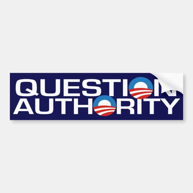 Question Authority Bumper Sticker (Front)