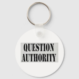 Question Authority Key Ring