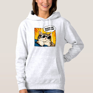 Question Everything - Conspiracy Cat Hoodie