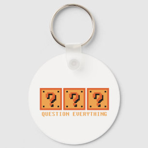 Question Everything Key Ring