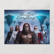 Question Everything Postcard
