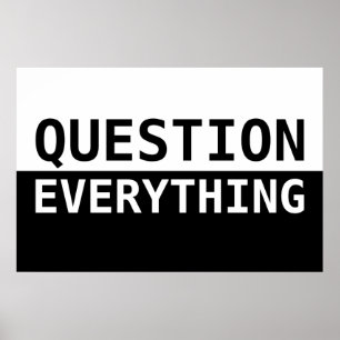 Question Everything Poster