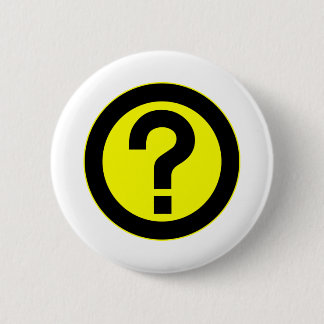 Question Mark Ask Query Symbol Punctuation 6 Cm Round Badge