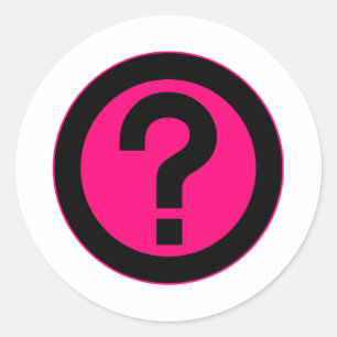 Question Mark Ask Query Symbol Punctuation Classic Round Sticker