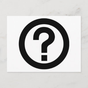 Question Mark Ask Query Symbol Punctuation Postcard