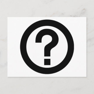 Question Mark Ask Query Symbol Punctuation Postcard