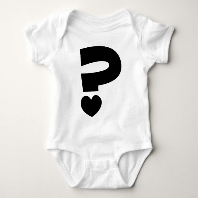 Question Mark Baby Bodysuit (Front)