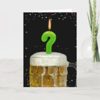 question mark birthday candle