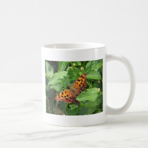 Question Mark Butterfly on Lantana Coffee Mug