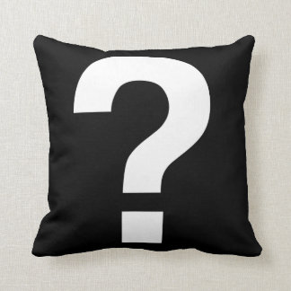Question mark cushion