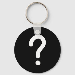 Question Mark, Funny, Joke, Sarcastic, Family  Key Ring