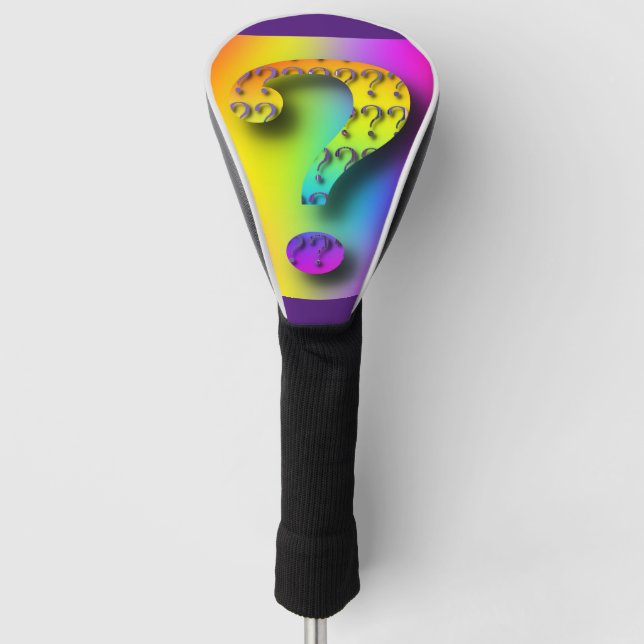 Question Mark Golf Club Driver Cover (Front)