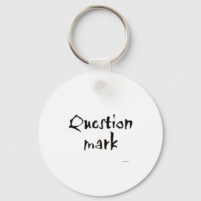 Question Mark Key Ring (Front)
