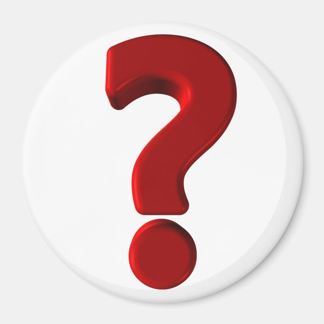 Question Mark Magnet (Front)