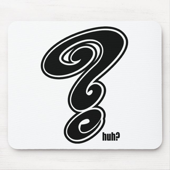 Question Mark Mouse Mat (Front)