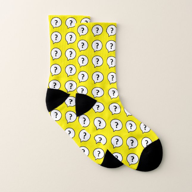 Question Mark No.1 Unisex Comfy-Stretch Crew Socks (Pair)
