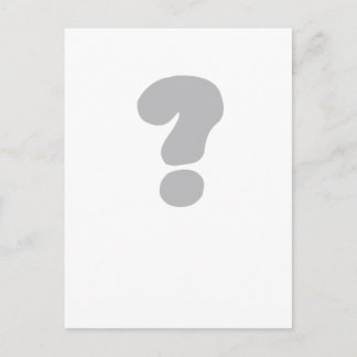 question mark ? postcard