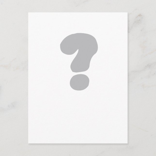 question mark ? postcard (Front)