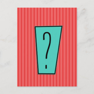Question Mark Postcard