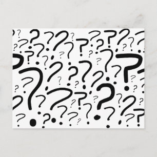 Question Mark Postcard
