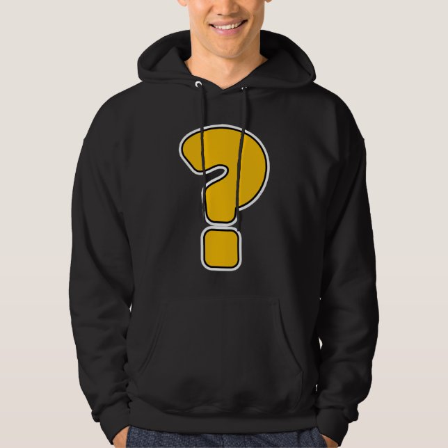 Question Mark Punctuation Fan Hoodie (Front)