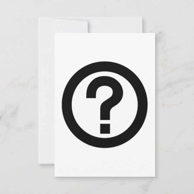 Question Mark Sign (Front)