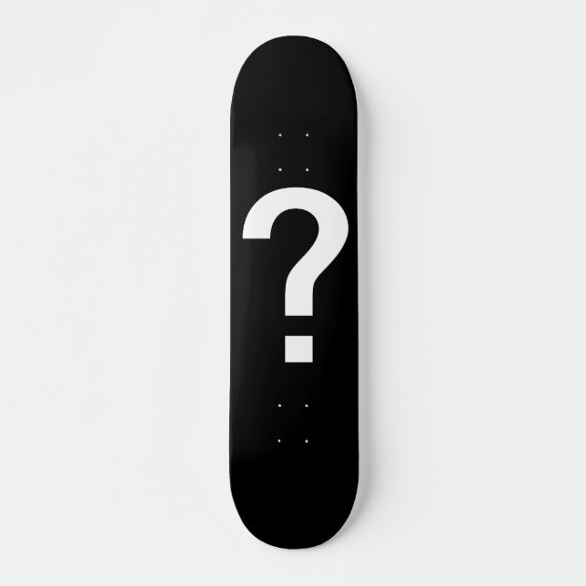 question mark skateboard (Front)