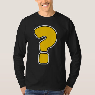 Question Mark Slogan Costume T-Shirt