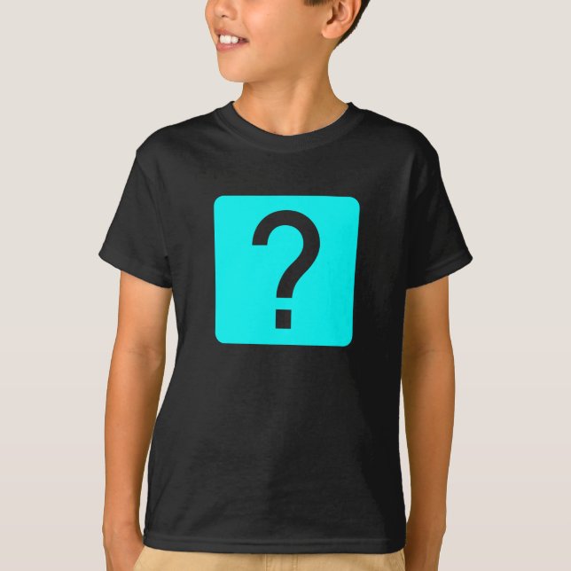 Question Mark Square Panel T-Shirt (Front)