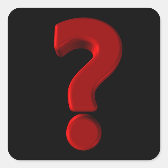 Question Mark Stickers (Front)
