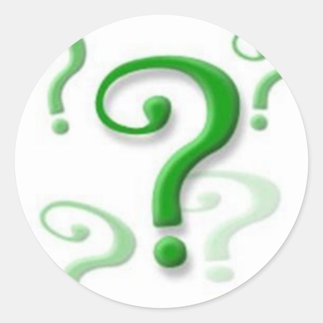 Question Mark Stickers (Front)