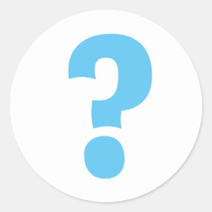 Question mark stickers and envelope seals