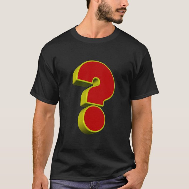 Question Mark T-Shirt 3D (Front)