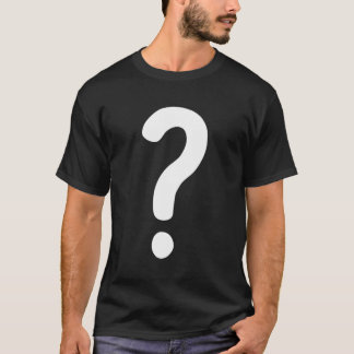 Question Mark T-Shirt Couple Guess Who Costume Shi