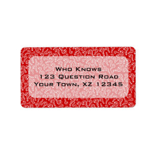 Question Marks Label