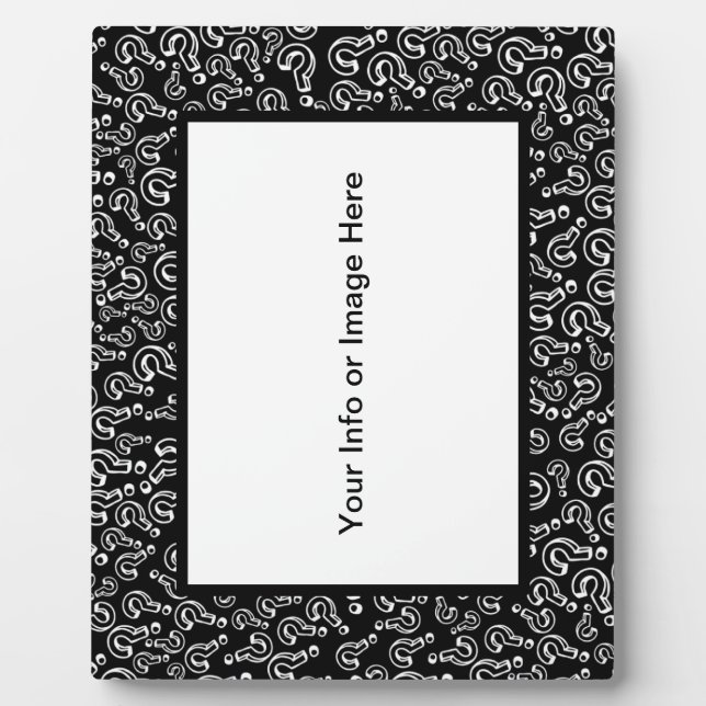 Question Marks Plaque (Front)