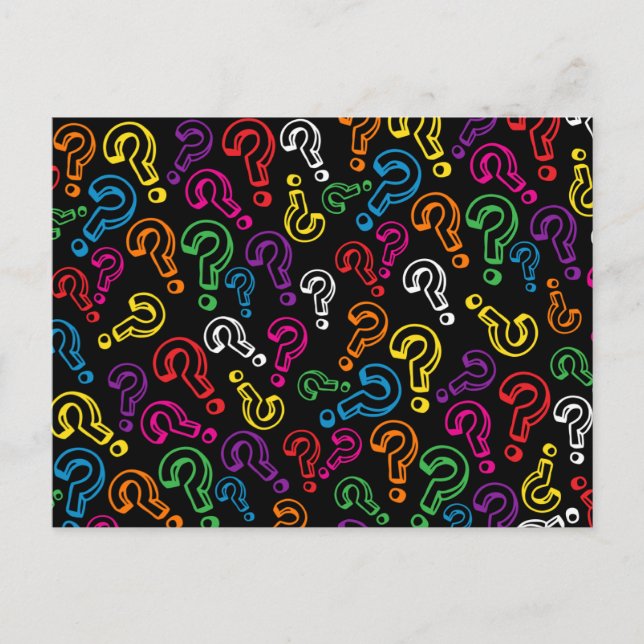 Question Marks Postcard (Front)