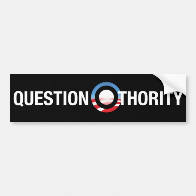 Question O-thority Bumper Sticker (Front)