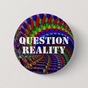 QUESTION REALITY 6 CM ROUND BADGE