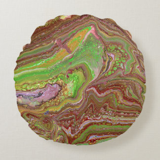 Questions 1 Wild Green Maroon Accent Pillow