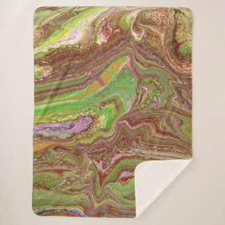 Questions 1 Wild Green Maroon Blanket