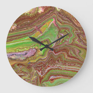 Questions 1 Wild Green Maroon Wall Clock