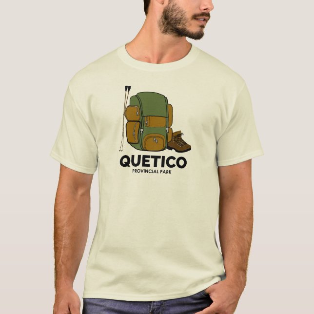 Quetico Provincial Park Backpack T-Shirt (Front)