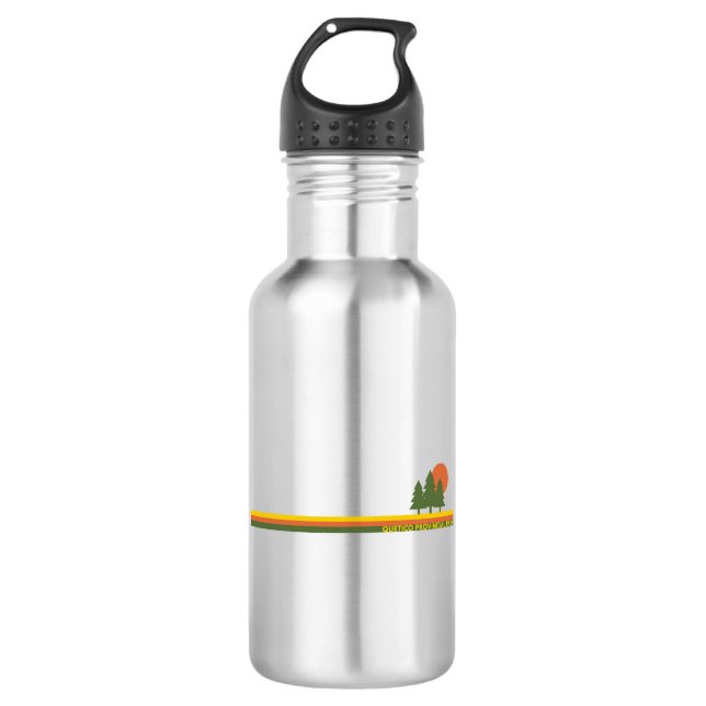 Quetico Provincial Park Pine Trees Sun 532 Ml Water Bottle (Front)